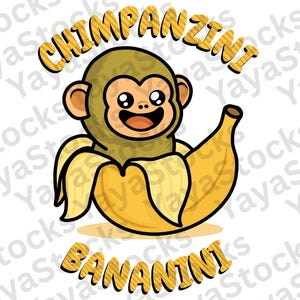 Chimpanzini Bananini PNG Funny Italian Meme Shirt PNG | Trendy Internet Brain Rot Graphic Tee | Humorous Digital Download