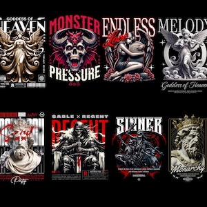 2000+ Streetwear T-Shirt PNG Designs Ultimate Bundle for POD & Clothing Brands, Urban Fashion Graphic Digital Download, Printable Designs, image 6