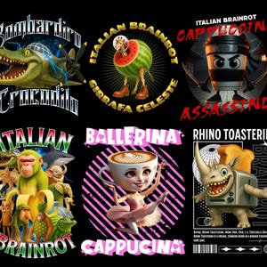 italian brainrot png, italian meme clipart, chaotic italian aesthetic, meme png bundle, brainrot stickers, transparent meme pngs, viral meme art, italian humor clipart, tiktok brainrot png, digital sticker pack, meme bundle download, high quality png funny, funny clipart transparent, italian themed clipart, meme design bundle, brainrot aesthetic download, pop culture clipart png, chaotic sticker png, instant download meme, editable brainrot graphics