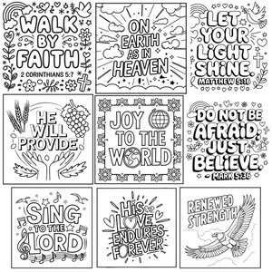 Bible verse coloring pages, Christian coloring sheets, inspirational scripture coloring, printable Bible study art, religious coloring pages for adults, faith-based coloring bundle, Sunday school activity pages, Jesus coloring designs, uplifting Christian wall art printables, scripture journaling pages, spiritual relaxation coloring, instant download Bible quotes art, Christian gifts for women, kids and adults printable Bible coloring