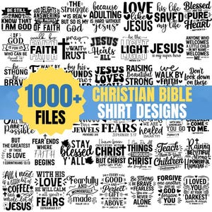 1000+ Christian Bible Verse SVG Bundle | Scripture, Jesus, Faith, Religious Quotes | Cricut & Silhouette Cut Files