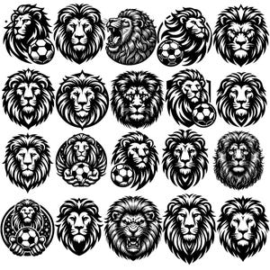 Roaring Lion SVG Mega Bundle with 200+ wild and powerful animal designs. Perfect for Cricut, Silhouette, vinyl projects, t-shirts, mugs, wall decor, and more. Includes tribal, cartoon, and realistic lion styles. Commercial license included. Ideal for crafters, small business owners, and designers who want to stand out. Easy to use, high-resolution files ready for instant download