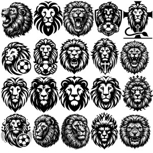 Roaring Lion SVG Mega Bundle with 200+ wild and powerful animal designs. Perfect for Cricut, Silhouette, vinyl projects, t-shirts, mugs, wall decor, and more. Includes tribal, cartoon, and realistic lion styles. Commercial license included. Ideal for crafters, small business owners, and designers who want to stand out. Easy to use, high-resolution files ready for instant download