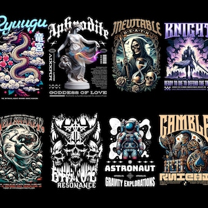 2000+ Streetwear T-Shirt PNG Designs Ultimate Bundle for POD & Clothing Brands, Urban Fashion Graphic Digital Download, Printable Designs, image 5