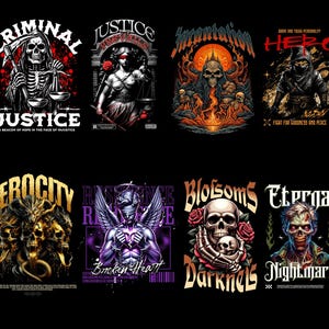 2000+ Streetwear T-Shirt PNG Designs Ultimate Bundle for POD & Clothing Brands, Urban Fashion Graphic Digital Download, Printable Designs, image 4