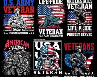 300+ USA Military t-shirt design bundle, Veteran USA Military png, Sublimation Tshirt PNG, Best Military t-shirt design, 4th of july