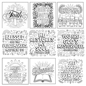 Bible verse coloring pages, Christian coloring sheets, inspirational scripture coloring, printable Bible study art, religious coloring pages for adults, faith-based coloring bundle, Sunday school activity pages, Jesus coloring designs, uplifting Christian wall art printables, scripture journaling pages, spiritual relaxation coloring, instant download Bible quotes art, Christian gifts for women, kids and adults printable Bible coloring