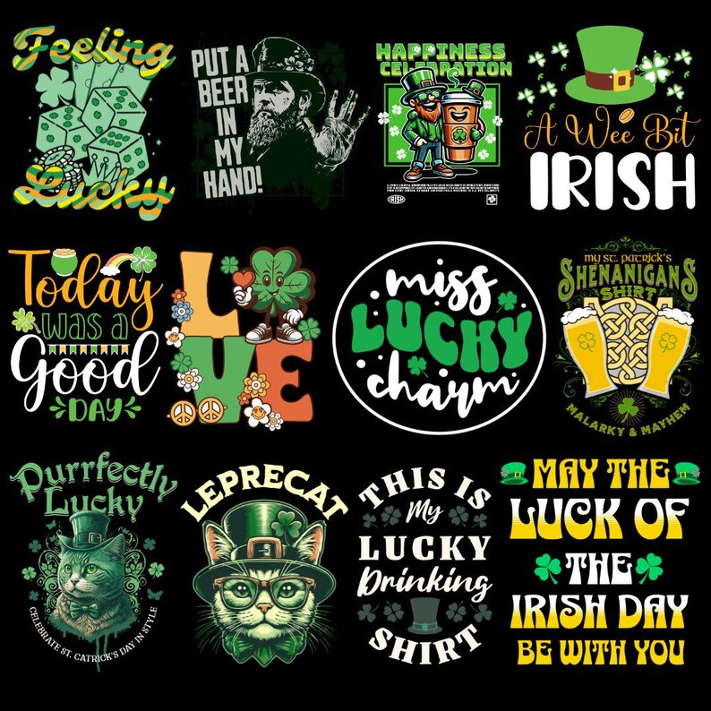 St Patricks Day PNG, lucky clover design, leprechaun clipart, shamrock bundle, Irish shirt SVG, green beer PNG, funny Irish quote, St Patrick sublimation, St Patty shirt design, lucky shirt bundle, t-shirt clipart, printable design, sublimation files, Irish PNG bundle, Cricut St Patrick design, Silhouette PNG, green holiday shirt, Irish party design, lucky charm clipart, instant download PNG, commercial use bundle