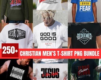 260+ christliche PNG-Designs für Vorder- und Rückseite, Glaubensbasierte Sprüche-Designs, Ostern Christian Png, christliches POD-Bundle, christliche Kleidung