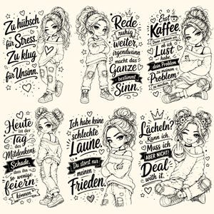 mädchen svg, mädchen silhouette, girl svg, freche mädchen, frauen silhouette, svg bundle, png bundle, plotterdatei, cricut svg, silhouette cameo, sublimation png, laser cut svg, clipart, vektor datei, instant download, digital download, lustige svg, frauen svg, svg datei, png datei, tshirt design, diy projekt, basteln, schneidedatei, dxf, eps, printable, silhouette art, girl clipart, laserdatei, svg png set, svg files