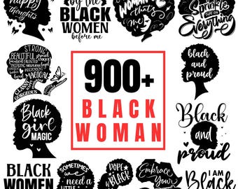 900+ Black Woman Magic SVG Bundle | Afro Queen & Melanin Woman SVG Files | Black Girl SVG Cut Files for Cricut and Silhouette