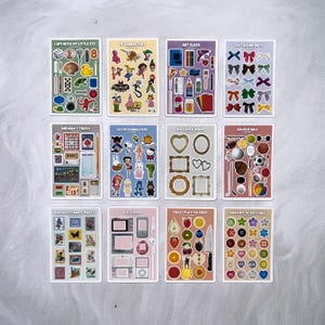 Mini-stickervellen (set van 12) | Populairste ontwerpen