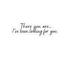 There You Are I’ve Been Looking for You Book Sticker, Vinyl, Book Inspired, Quote Kindle Sticker, Bookish Stickers Romantasy