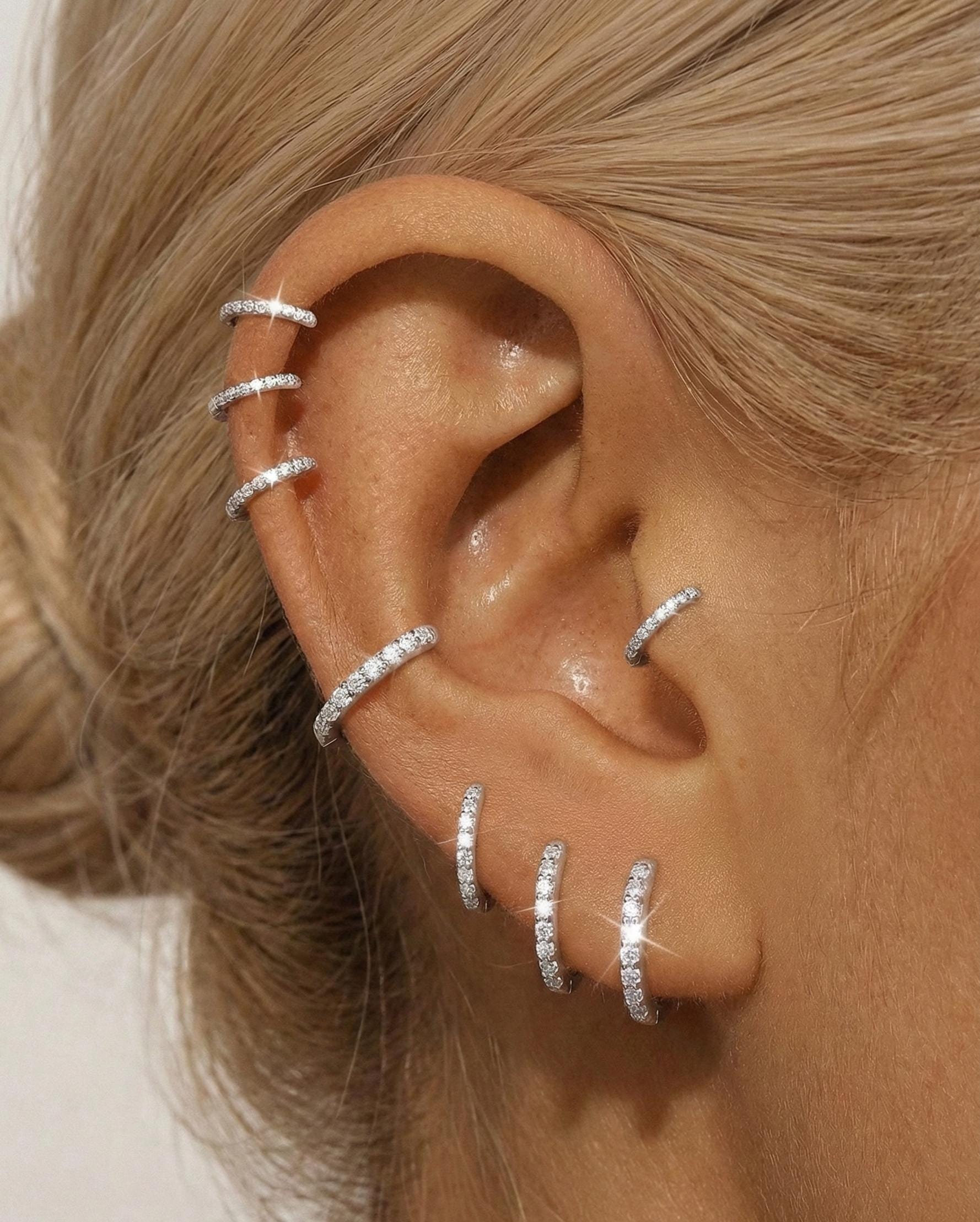 Boucles D'oreilles Clous Moissanite 1ct Ou 2ct - Certifiées GRA, Argent 925 - Unisexe