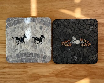 Wild Horses Mosaic Coaster Set