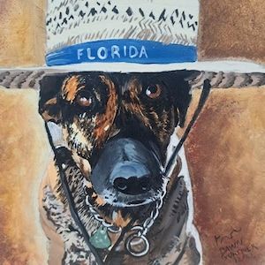 Custom Pet Portrait from Photo - Hand-Painted Fine Art by Award-Winning Artist,  Realistic Unique Gift