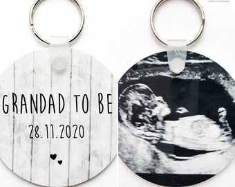 personalised baby scan keyring
