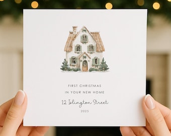 Personalised First Christmas in your New Home Card | 1st Xmas New House | New Home Christmas Card | Congratulations Card