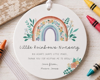 Personalised Nursery/Teacher Thank You Gift | Keepsake Plaque | Preschool/Nursery/Childminder End of Term Leaving Present