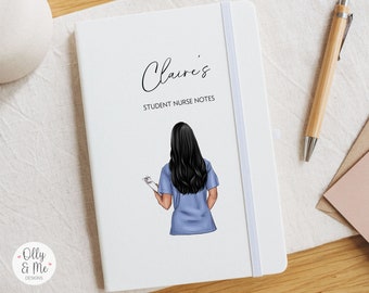 Personalised Student Nurse Notebook | Nursing Notes | Student Nurse/Trainee Nurse Placement Notepad | Good Luck Gift | Nurse Gift