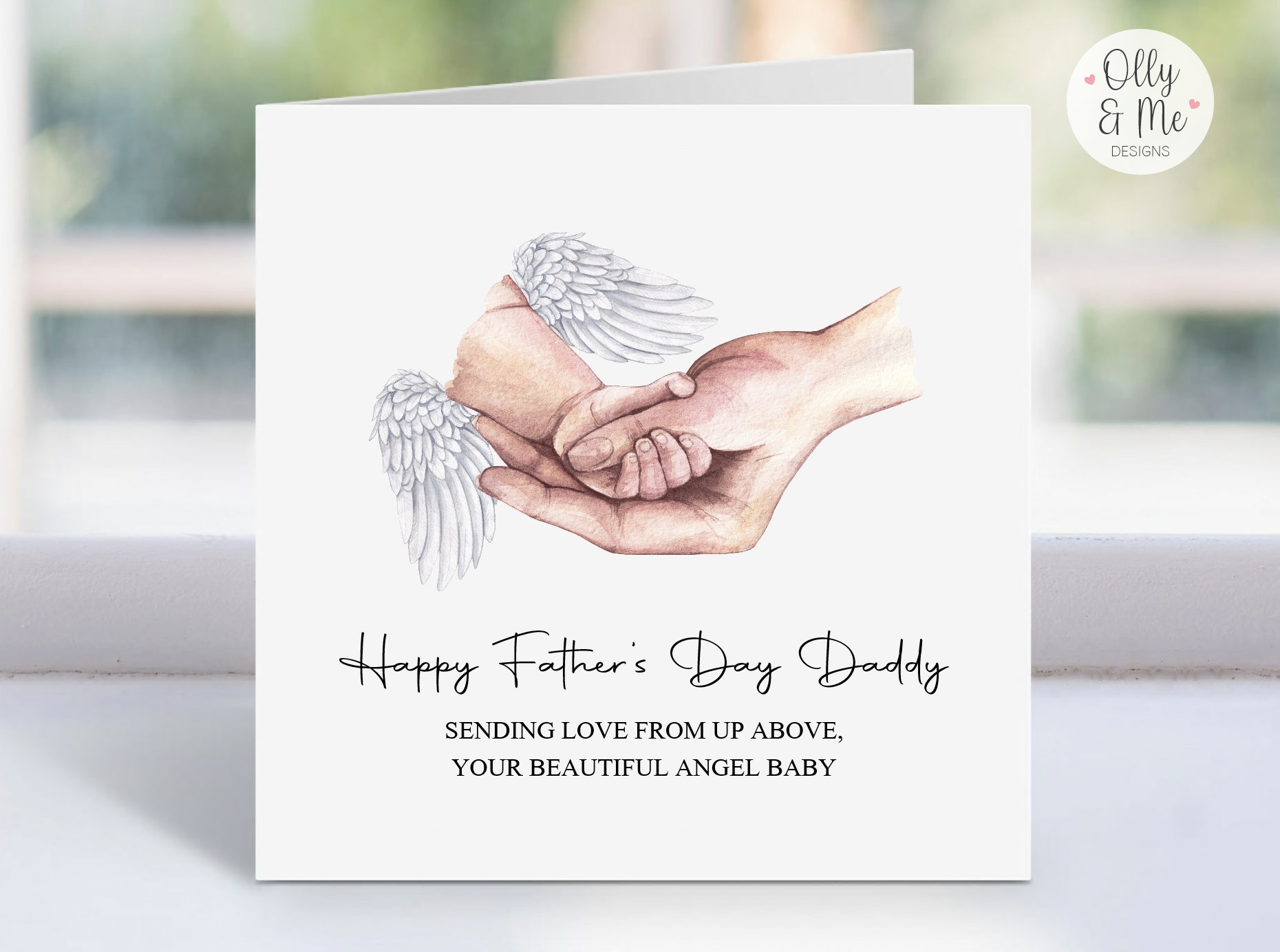 Father's Day Card for Daddy From Baby in Heaven Bereaved Father