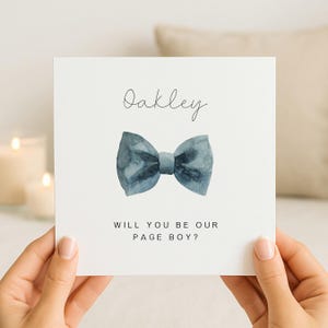 Personalised Will you be our Page Boy Card | Page Boy Proposal Keepsake Card/Gift | Wedding Card