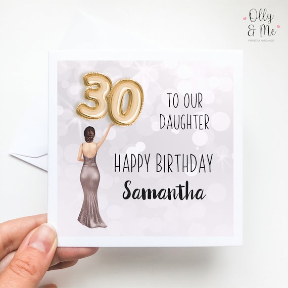 30th Birthday Card To Daughter Girls Thirtieth Etsy Il I4wh 