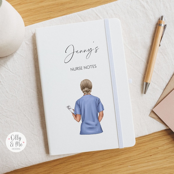 Personalised Nurse Notebook | Qualified Nurse Notes | Student Nurse/Newly Qualified Nurse Graduation Gift | Congratulations Nurse Present