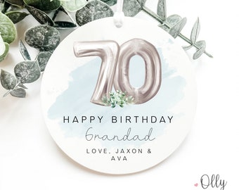 Personalised 70th Birthday Plaque/Sign | Dad/Grandad/Uncle/Brother/Friend | Seventy Friend/Family Gift/Keepsake/Present | Acrylic