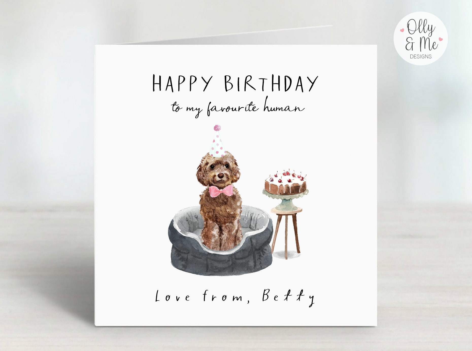 Personalised Birthday Card From the Dog Pet Keepsake Card - Etsy UK