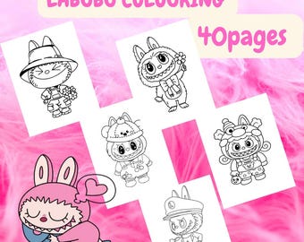 40 Imprimibles Únicos de Monstruos Kawaii (Descarga PDF) Páginas para Colorear