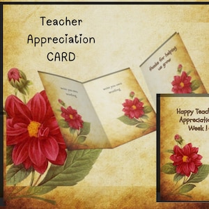 Printable Teacher appreaciation card, cute thanks you best teacher note, helping me grow teacher pun, rainbow pastal digital greeting card .