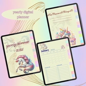 Kawaii Digital Notebook|Portrait DigitalNotebook with Tabs|Digital Notes Templates|Hyperlinked Digital Notebook| Sections Digital Notebook