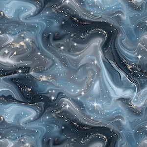 Tela de algodón puro para edredón, diseño de galaxia, cielo estrellado y noche oscura, por media yarda