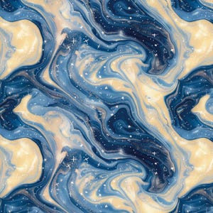 Tela de algodón puro con diseño de galaxia brillante y cielo estrellado, color negro, por media yarda
