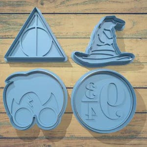 Harry Potter Cookie Cutters Set | Magical Wizard Theme Baking Molds for Kids and Fans | Cake Decor, Halloween, Party Supplies