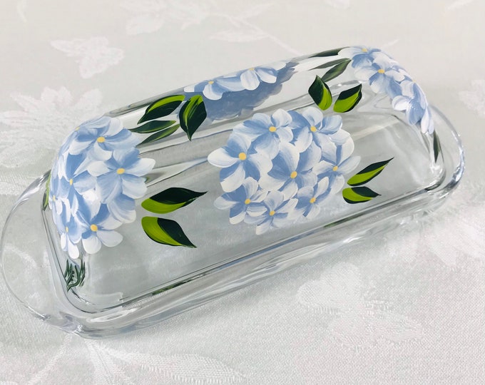 Butter Dish Covered Butter Dish Glass Butter Dish Butter Etsy