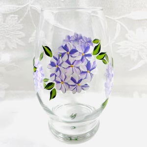 Vase,hydrangeas,hand painted, gift idea