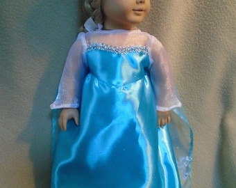 Disney Frozen Princess Elsa dress for American Girl Doll
