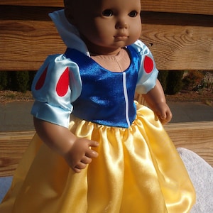 Snow White dress for Bitty Baby Doll