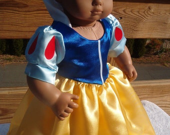 Snow White Dress for Bitty Baby Doll