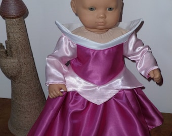 Aurora, robe de la Belle au bois dormant pour petite poupée