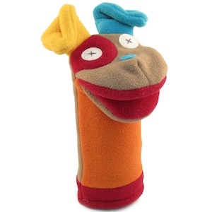 Dog Hand Puppet, Safe For All Ages (Newborn+), Movable Mouth, Eco Friendly, Handmade in Canada, Best Baby, Newborn & Birthday Gifts