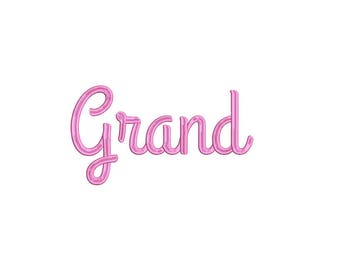 Grand Embroidery Machine Alphabet Font Set INSTANT DOWNLOAD Includes the BX Files