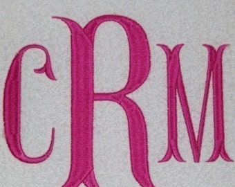 Fishtail Embroidery Machine Monogram Alphabet Font Set 10223 Instant Download Includes the BX format