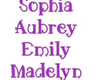 Unicorn Embroidery Machine Alphabet Font Set Instant Download Includes BX Format