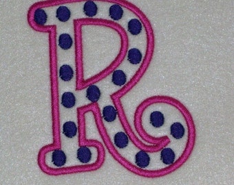 Boyz R Gross Polka Dots Embroidery Machine Alphabets Fonts and Monogram Sets 10233