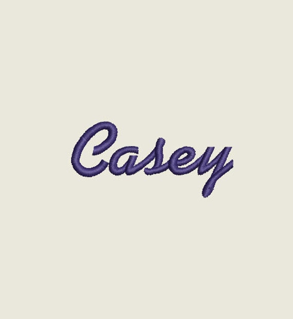 Casey Script Embroidery Machine Monogram Alphabet Font Set Etsy