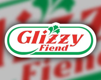 Pegatina de Glizzy Fiend / Meme divertido de perrito caliente / Pegatina de parodia de una empresa de alimentos