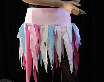 Pixie en lambeaux point jupe large ceinture costume fée gitane chiffon playa boho danse du ventre -Prêt à expédier - Moyen - Enchanté